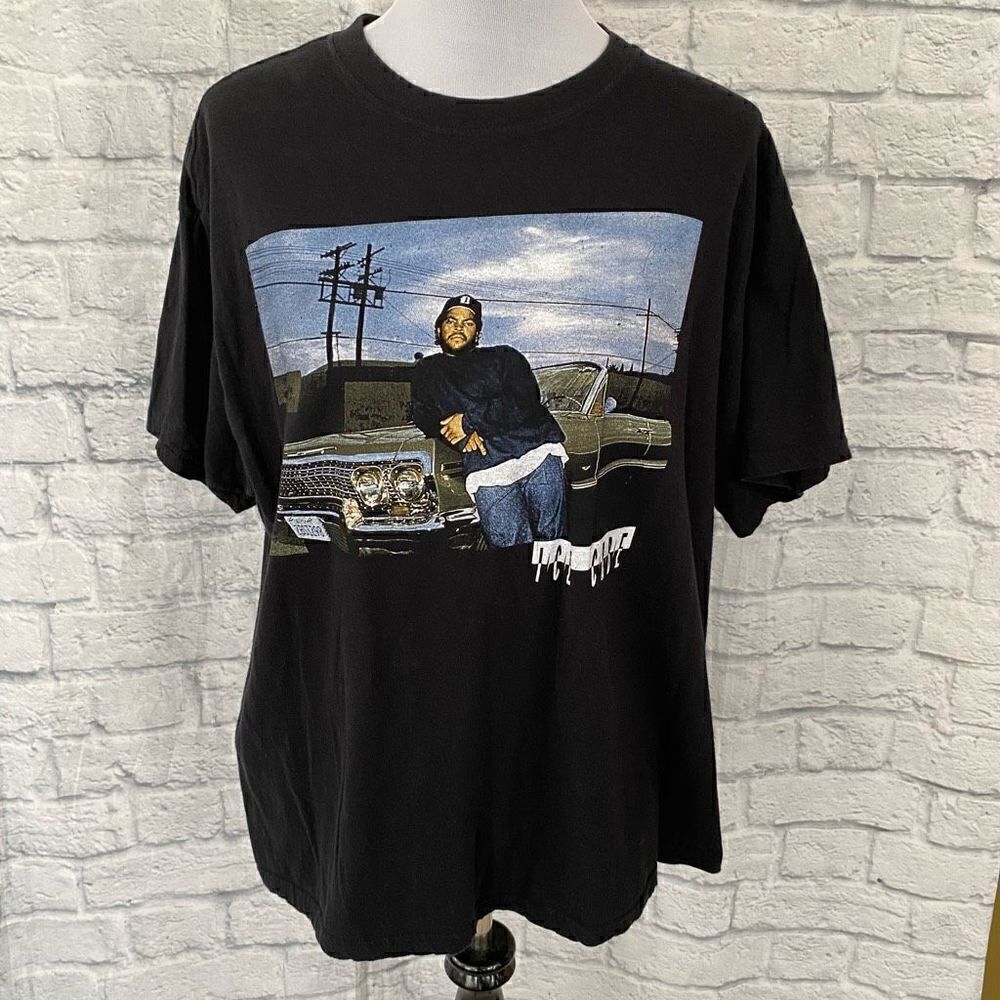 Ice cube women 2XL Crewneck short sleeve graphic print concert t-shirt black